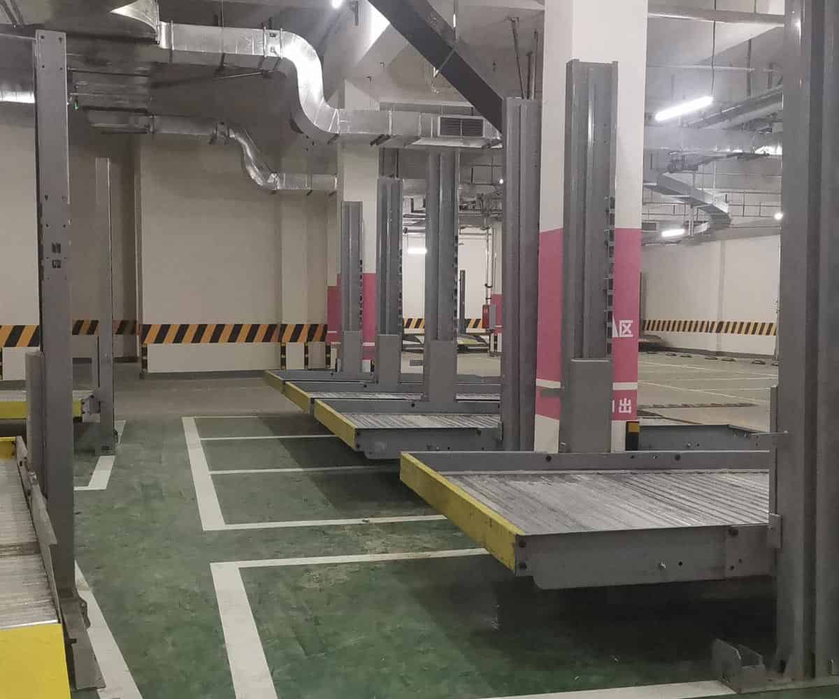 渝北區四柱升降式停車立體車庫回收
