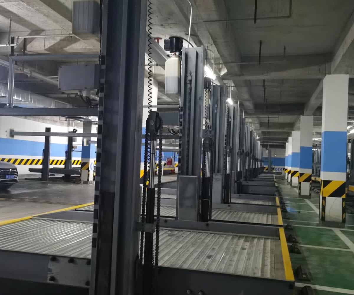 北流市2層簡易升降立體停車拆除