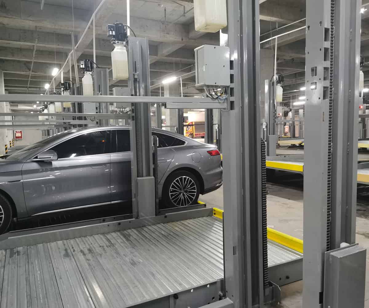 重慶市二層升降式機械停車場回收