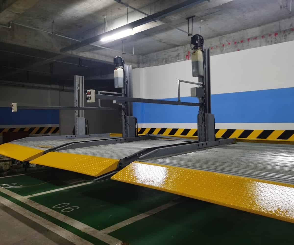 地下室兩柱升降式機械立體車庫 地下室兩柱升降式機械立體車庫